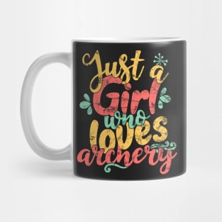 Just A Girl Who Loves Archery Gift print Mug